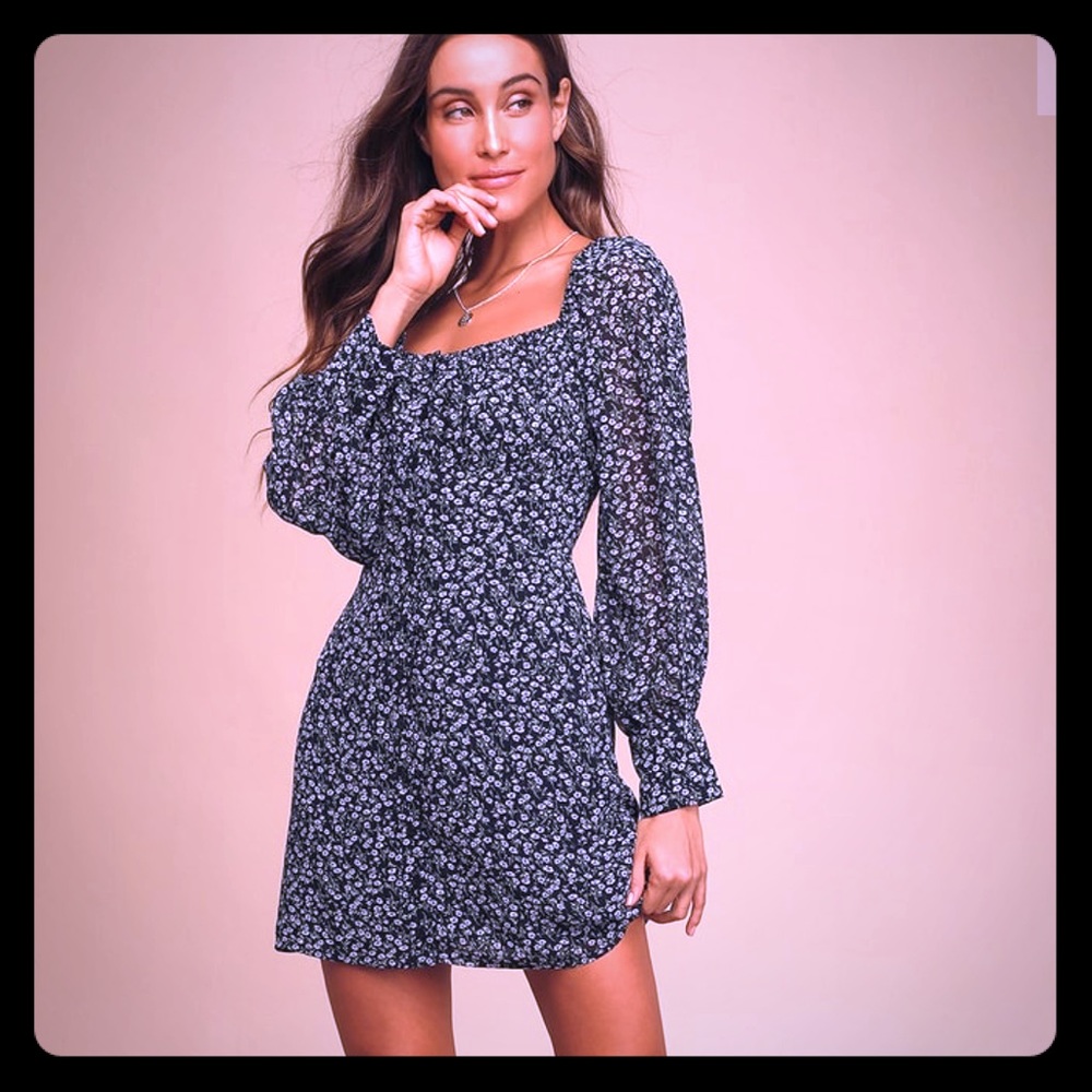 Floral Print Mini Dress